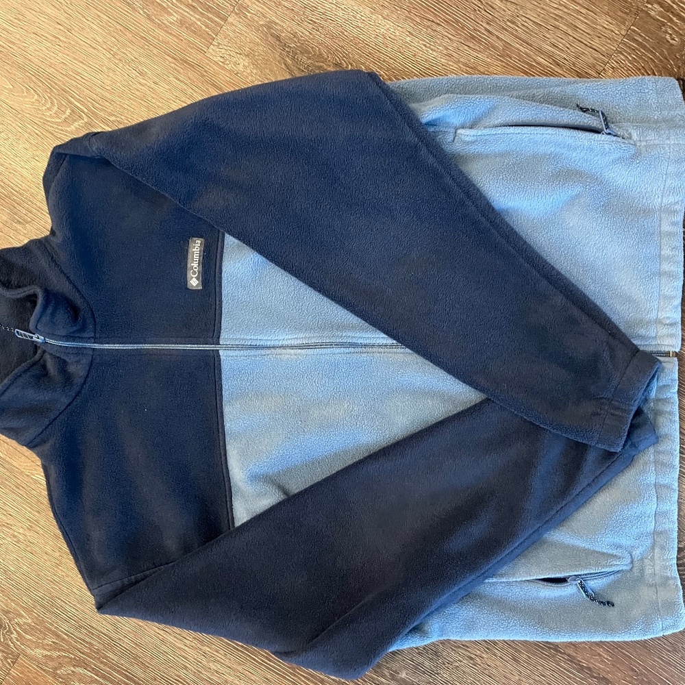 Fleece zip up men’s jacket